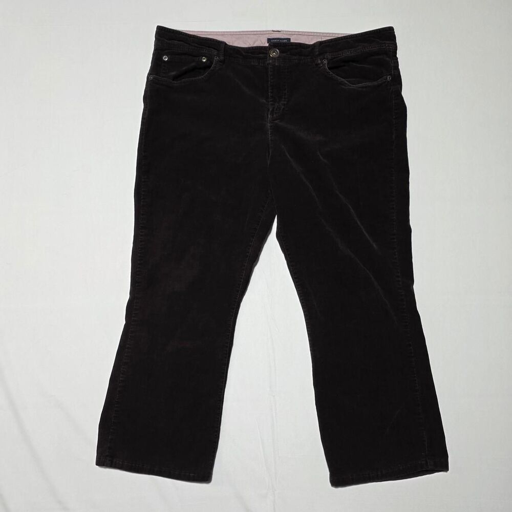 Tommy Hilfiger women's size 16 dark brown corduroy capri/ankle pants